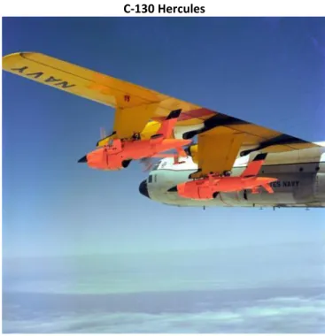 Figure 1.5: BQM-34 Firebee ready to be lunched from a   C-130 Hercules 