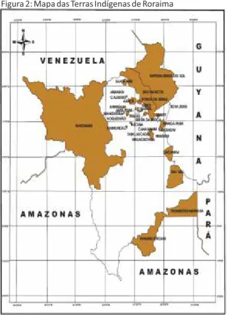       Figura 2: Mapa das Terras Indígenas de Roraima