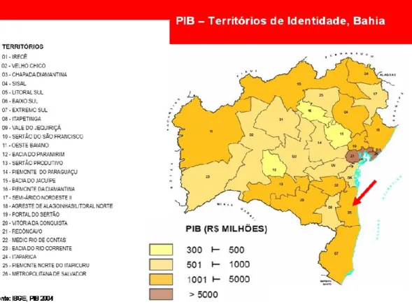 Figura 3.70 — População Total do Território de Identidade da Bahia – 2007 