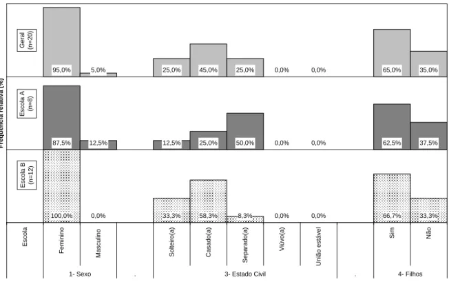 Gráfico 5 – Perfil dos Professores