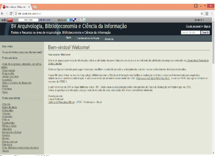 Figura 4 - Tela de apresentação da Biblioteca Virtual 