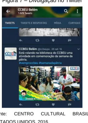 Figura 7 – Divulgação no Twitter 