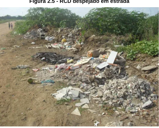Figura 2.5 - RCD despejado em estrada 