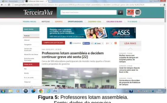 Figura 5: Professores lotam assembleia. 