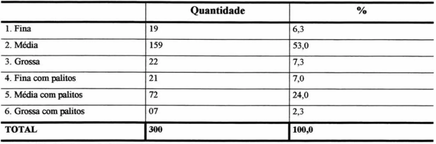 Tabela 21.  Tipo de erva-mate preferida 