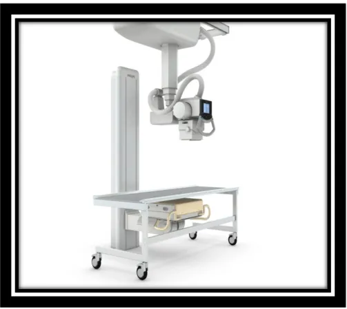 Figura 1 - Equipamento radiográfico digital com estativa no teto: Digital Diagnost C50
