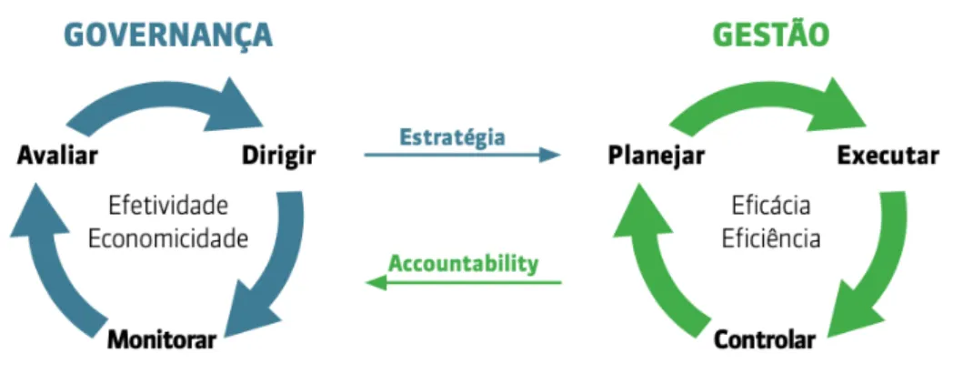 Figura 7 - Relação entre governança e gestão 