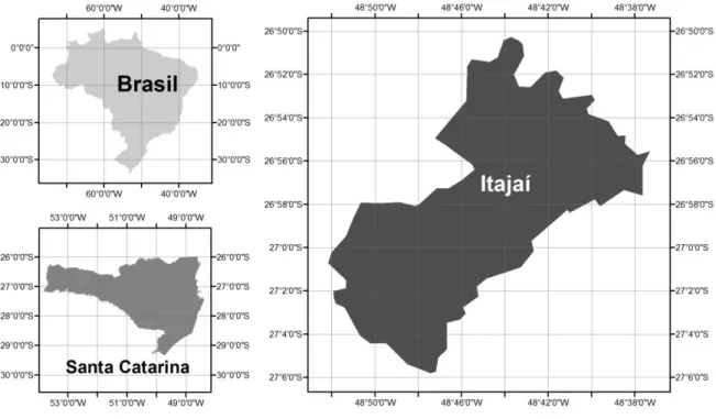 Figura 8 - Mapa temático da área de estudo. 