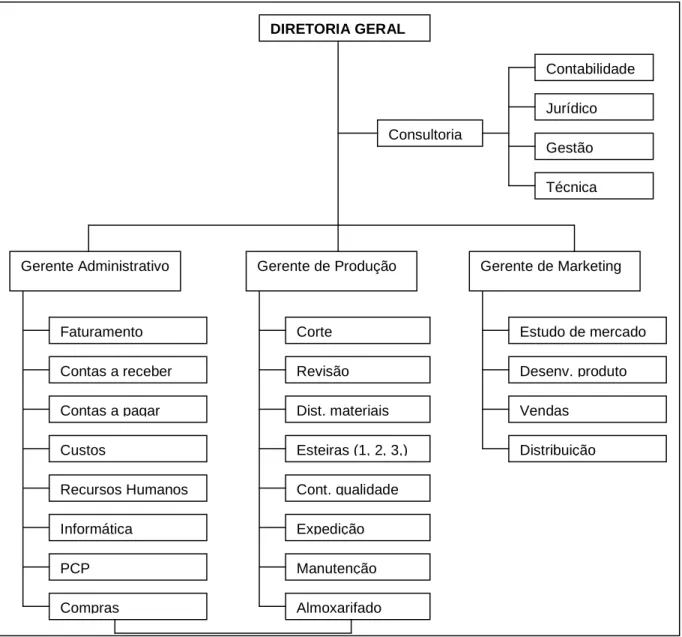 Figura 2: Organograma da empresa. 