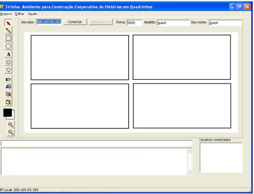 Figura 3. Interface do Tirinha. 