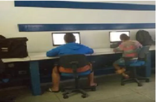 Figura 1. Primeira semana  na escola . 