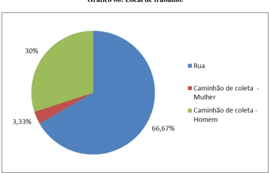 Gráfico 06: Local de trabalho. 