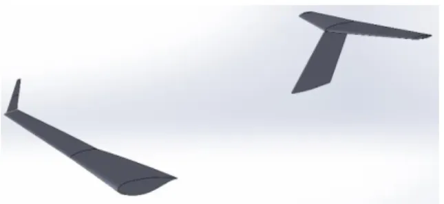 Figure 4-3: MDOGUI model, with the aerodynamic  panel model