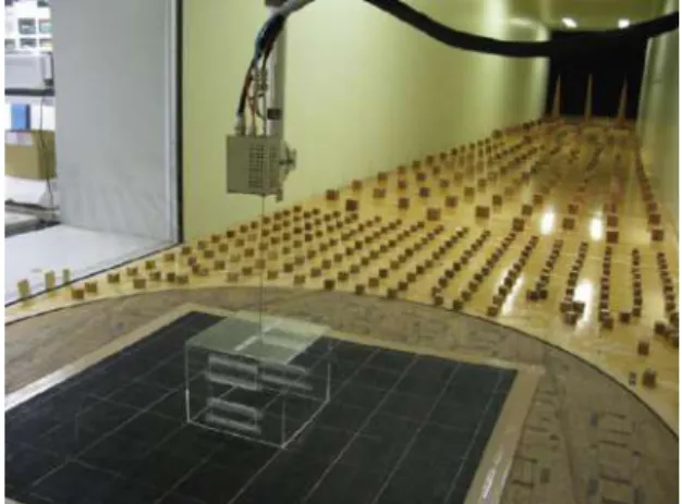 Figure 1.6: Realistic scaled model of the terrain for wind tunnel testing at Construction  Aerody-namic Laboratory, Brazil [6]
