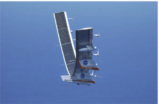 Figure 1.4: NASA Helios Prototype at high wing dihedral