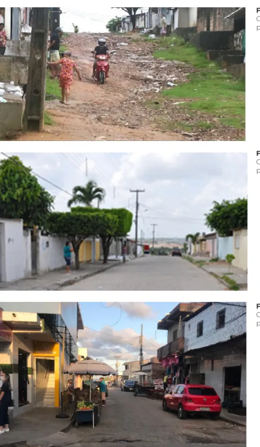 Figura 8: Ruas do bairro  Grotão.  Fonte:  Acervo  pessoal, 2020.