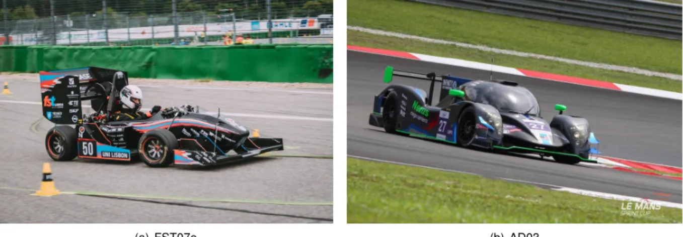 Figure 1.1: The 7th prototype of FST Lisboa (left) and an Adess AG LMP3 (right).