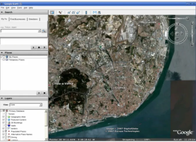 Figure 13: Screenshot of Google Earth 
