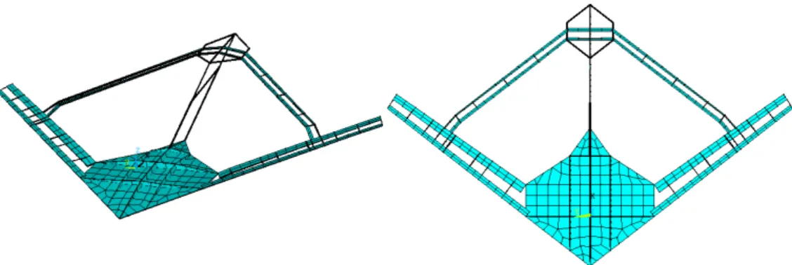Figure 4.1: Final version of the JWSC internal structure FE model.