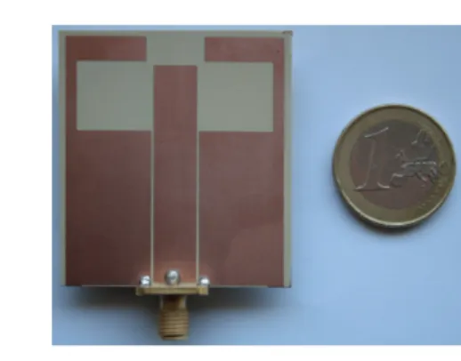 Figure 2.3: Coplanar-fed single-band antenna.