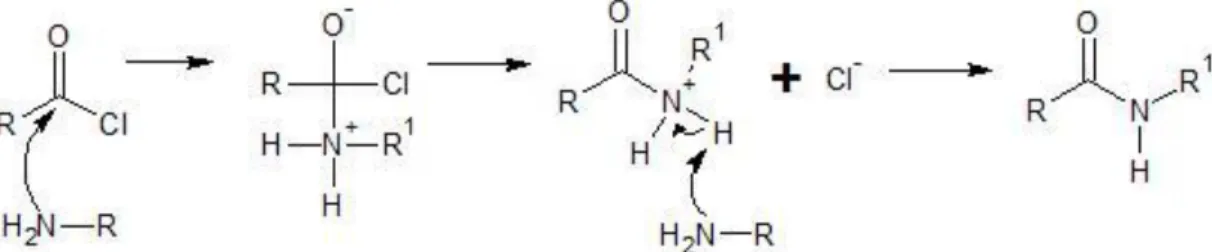 Figure 2.4: Reaction of amide. [16] 