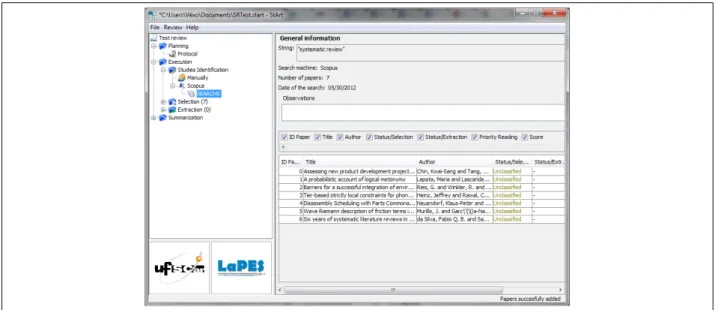 Figura 7. Interface do StArt