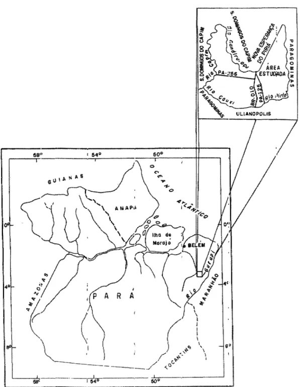 Figura 1 - Localização da área estudada 
