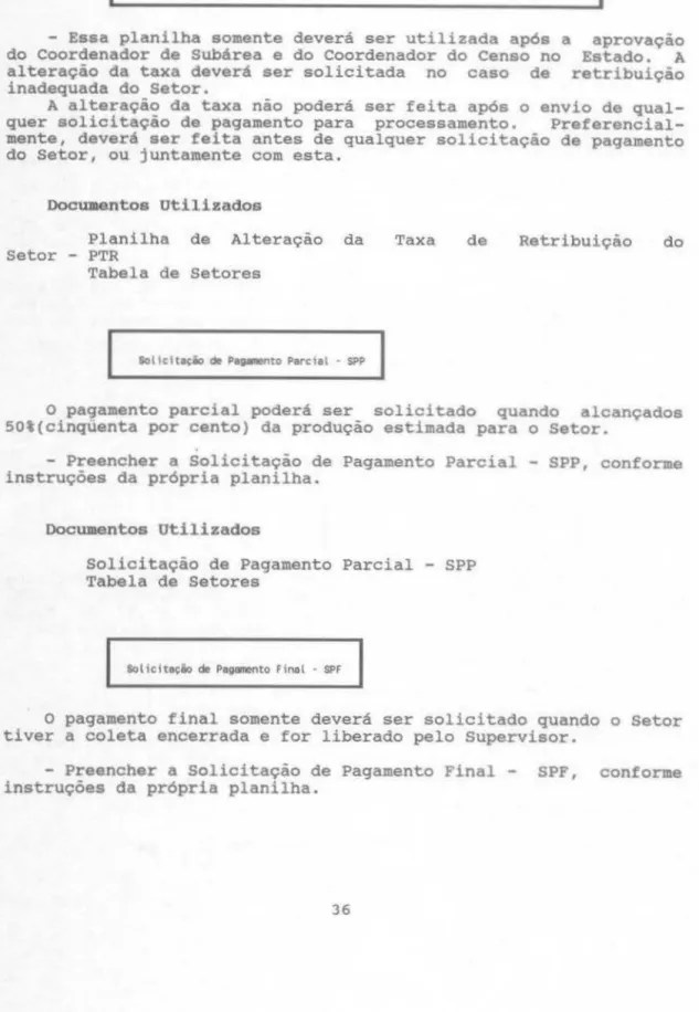 Tabela  de  Setores 