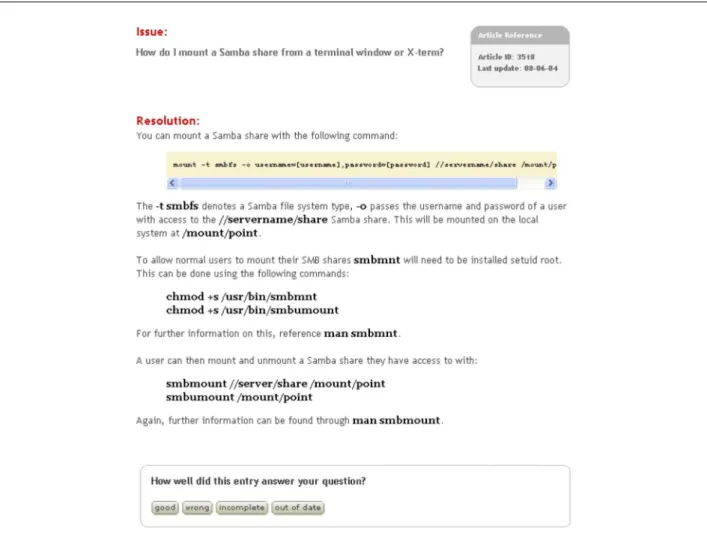 Figura 12. FAQ da KBase da Red Hat. 