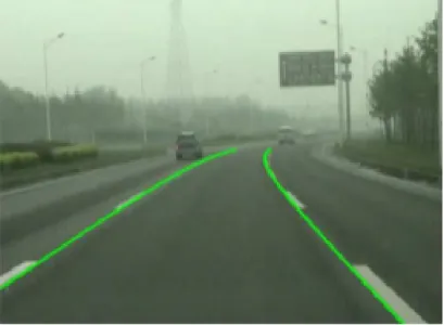 Figure 1.4: Lane detection result [25]