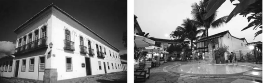 Figura 3.3: A Pousada do Sandi está instalada numa antiga construção  colonial da cidade de Paraty, datada de 1778, que foi restaurada em 2006  para funcionar como um hotel cinco estrelas