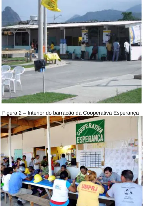 Figura 2 – Interior do barracão da Cooperativa Esperança 