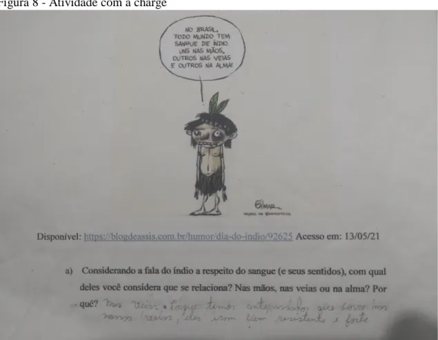 Figura 8 - Atividade com a charge 
