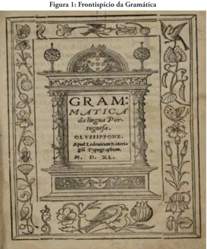 Figura 1: Frontispício da Gramática