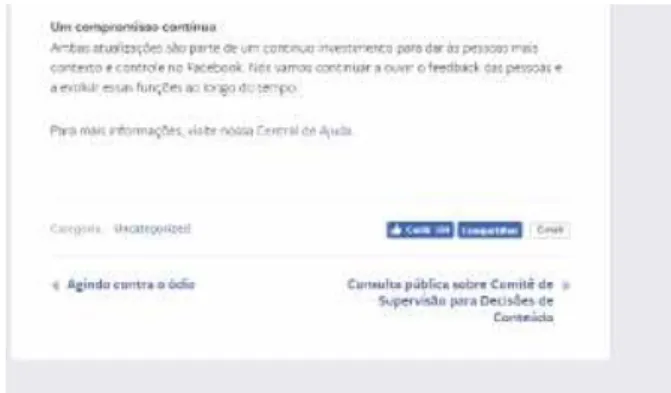 Figura 3 – print screen 3. Facebook, 2019.
