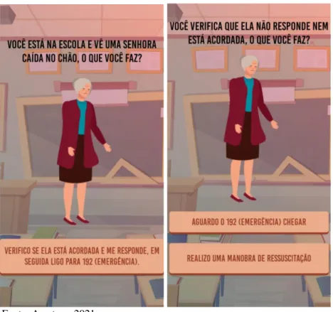 Figura 9 - Tela de avaliação da cena 