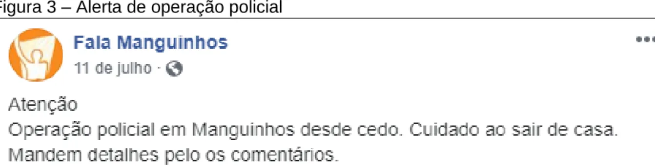 Figura 2 – Alerta de tiroteios 