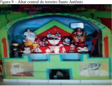 Figura 9 – Altar central do terreiro Santo Antônio 