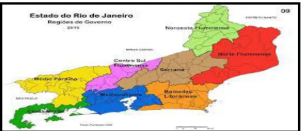 Mapa 2 – Estado do Rio de Janeiro regiões “de Governo”
