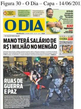 Figura 30 - O Dia – Capa - 14/06/2013 