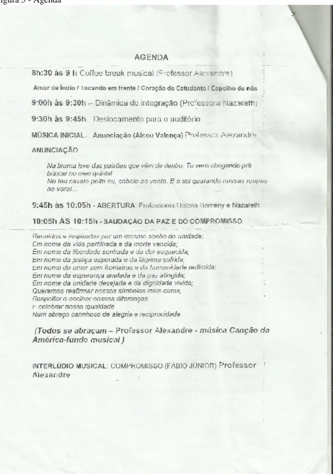 Figura 5 - Agenda 