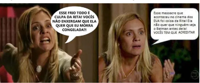 Figura 2 - Interface da Web, bordão de Avenida Brasil: A Culpa é da Rita 