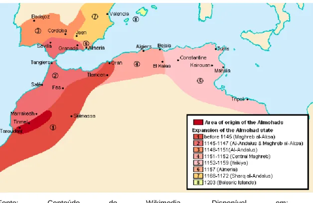 Figura 3 - Expansão dos Almôades 
