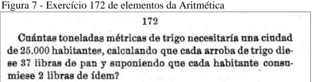 Figura 7 - Exercício 172 de elementos da Aritmética 