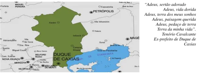 Figura 1: Mapa da Cidade de Duque de Caxias 