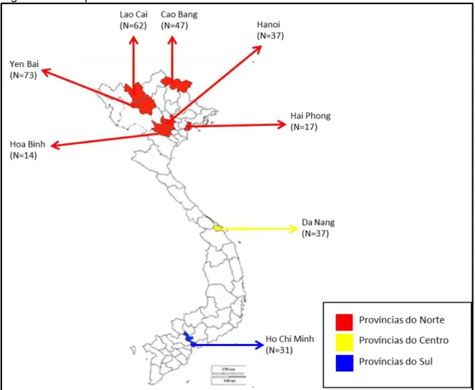 Figura 13 – Mapa do Vietnã. 