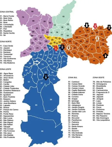 Mapa 3 - Localidades da pesquisa de campo 