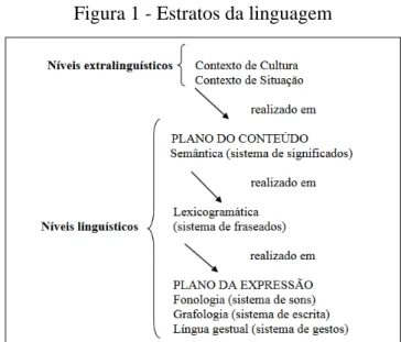 Figura 1 - Estratos da linguagem 
