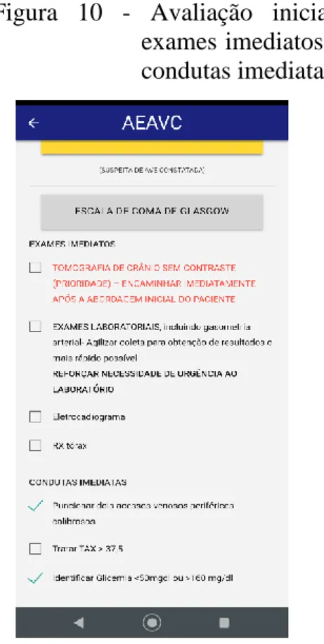 Figura  10  -  Avaliação  inicial: 