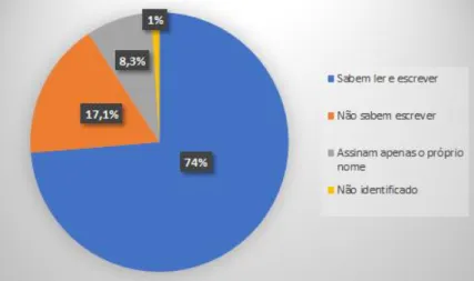 Gráfico 4- Alfabetização 